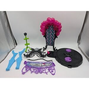 Monster High Dance the Fright Away Rotating Stage Parts Mattel Works Lights